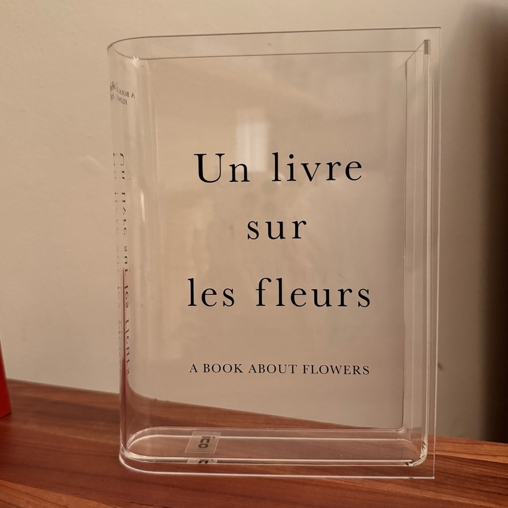 OUI Acrylic Book Vase from Indigo